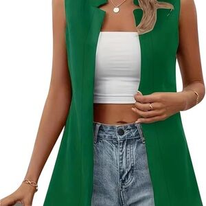 Green Sleeveless Vest